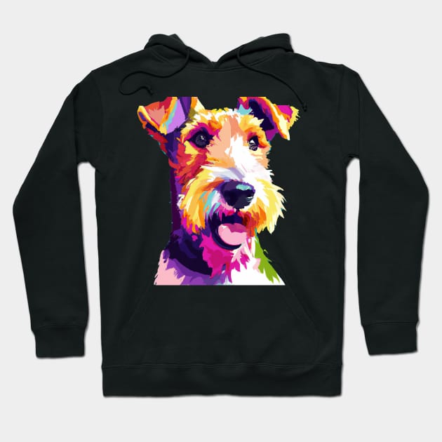 Wire Fox Terrier Pop Art - Dog Lover Gifts Hoodie by PawPopArt